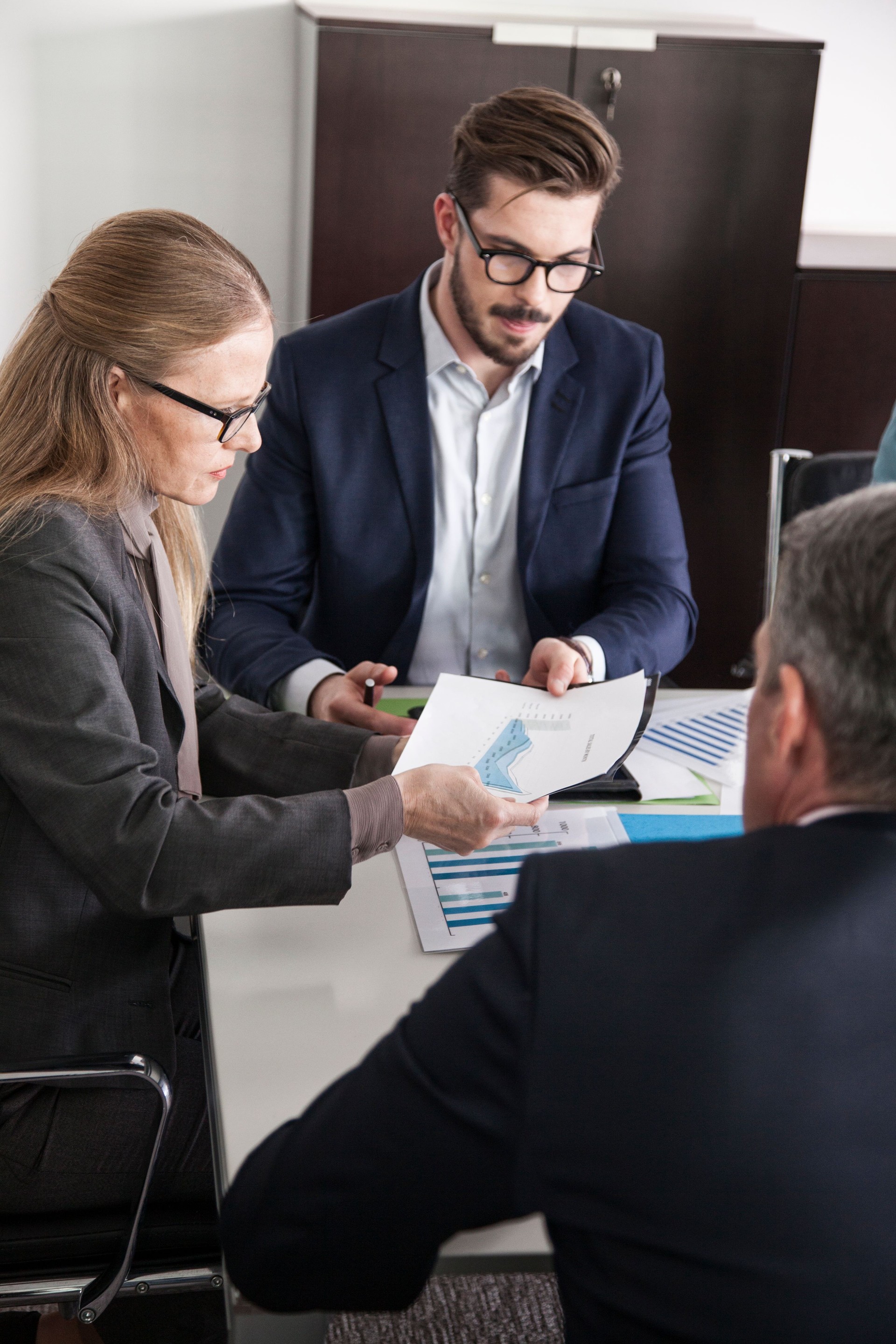 Business people at meeting in conference room